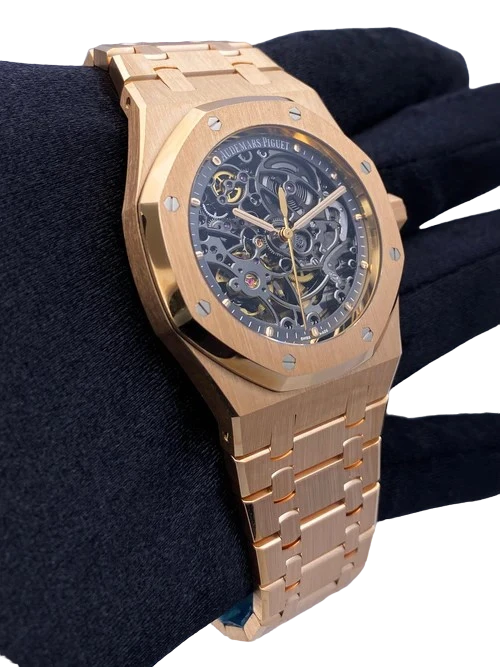Audemars Piguet Royal Oak 15305OR Openworked Dial Mens Watch With Archives