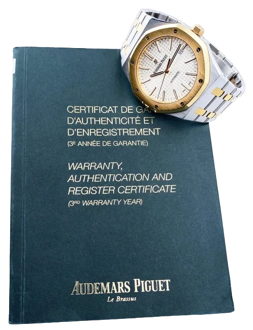 Audemars Piguet Royal Oak 15400SR White Dial Mens Watch Papers
