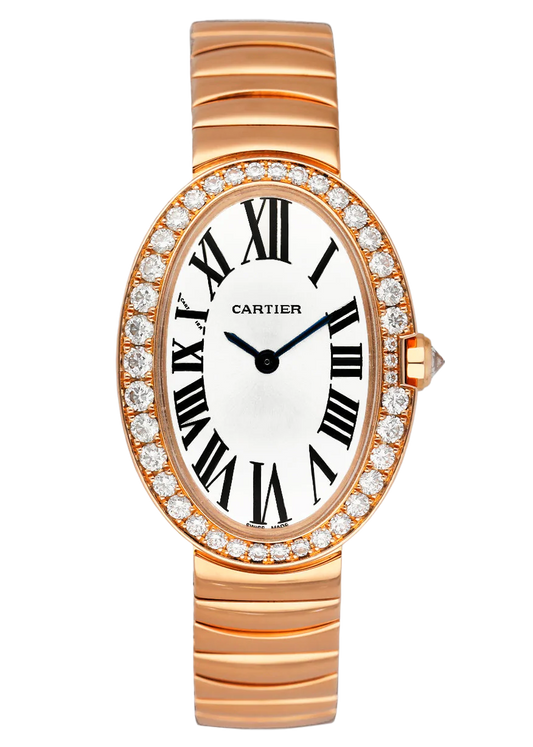 Cartier Baignoire WB520002 18K Rose Gold Ladies Watch Box Papers