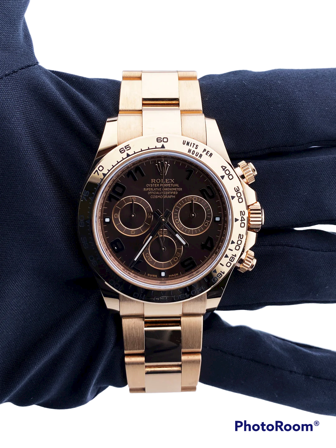 Rolex Daytona 116505 18K Rose Gold Chocolate Dial Mens Watch