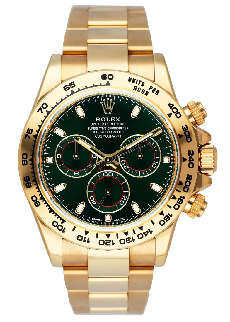 Rolex Daytona 116508 Green Dial Mens Watch Box Papers - 1