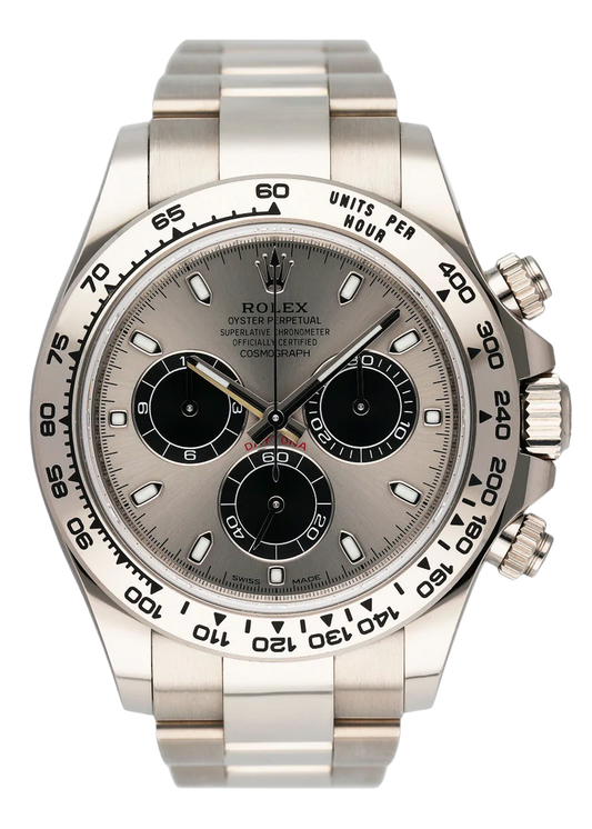 Rolex Daytona 116509 Slate Dial 18K White Gold Mens Watch Box Papers