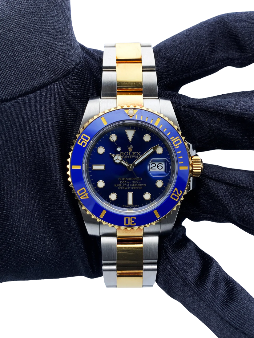 Rolex Submariner Date 116613LB Blue Dial Mens Watch Box Papers