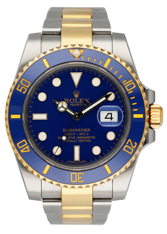 Rolex Submariner Date 116613LB Blue Dial Mens Watch Box Papers